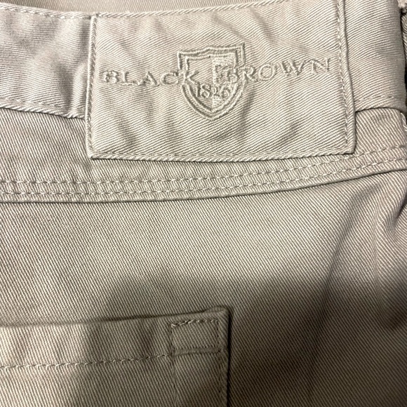 Sz W40/L32 Black Brown 1826 men pants dusty grey with pockets NWT - Picture 5 of 5